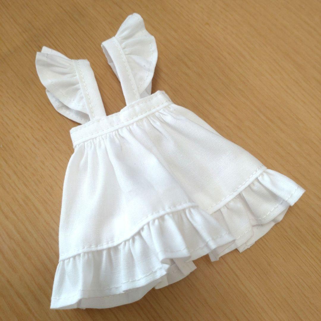 りりり様 ☆Handmade☆ チュニックエプロン　肩フリルエプロン リカちゃん 肩フリルエプロン 2 - メルカリ