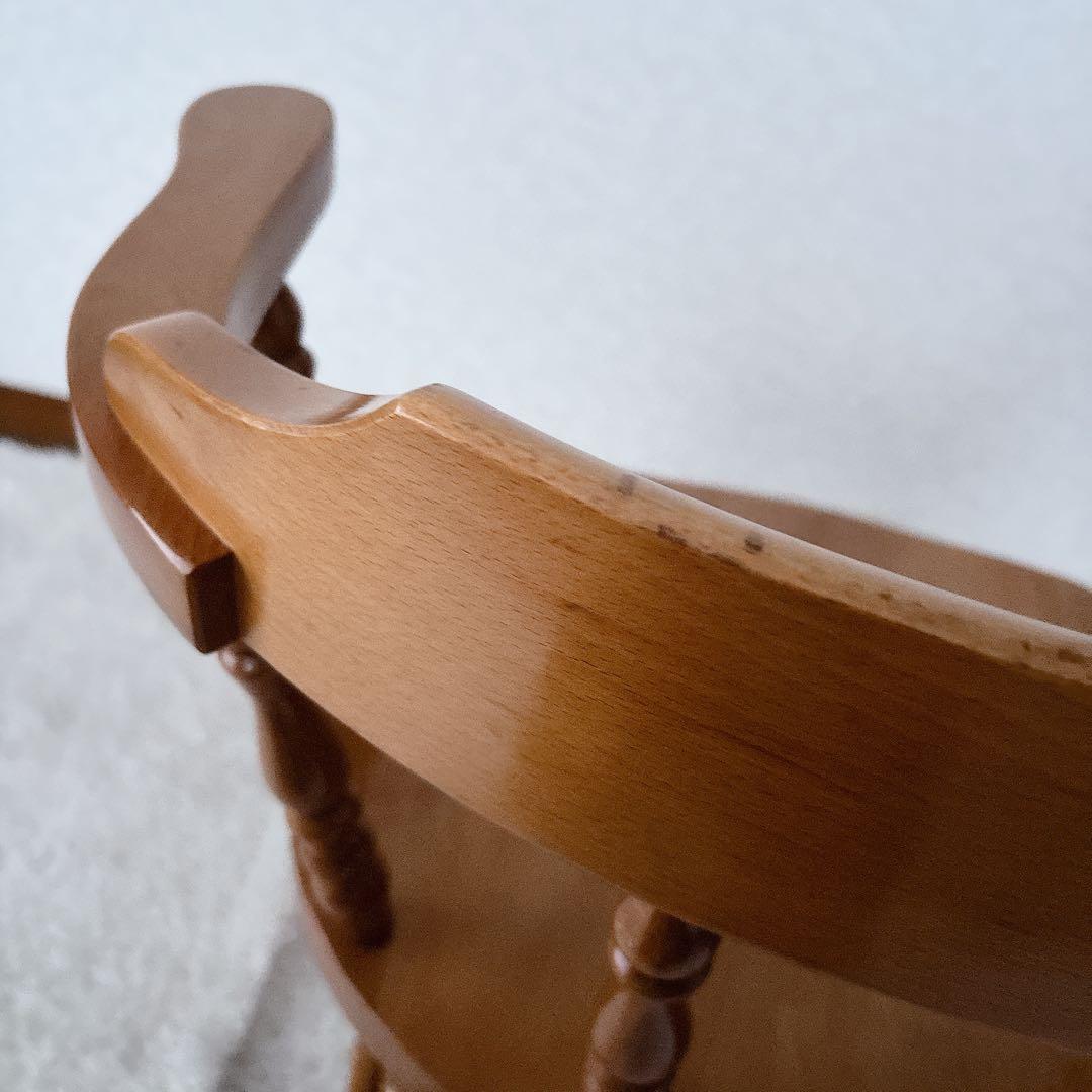 美品】天然木 キャプテンチェア ダイニングチェア 美品】天然木 キャプテンチェア ダイニングチェア