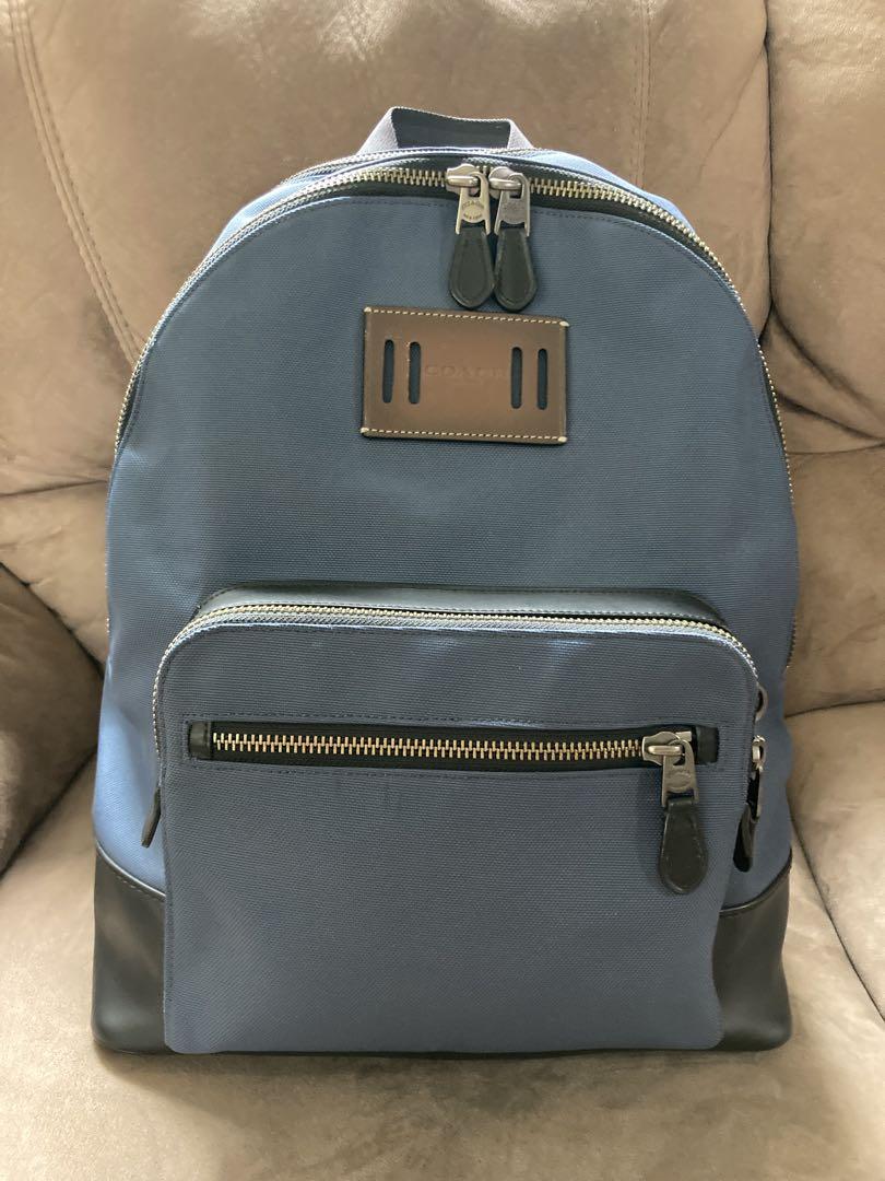 【higesuke様】COACHコーチ　二層式　大容量 リュック　バックパック青