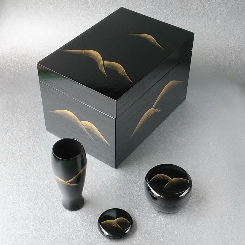 茶道具 遠山蒔絵 *雪*月*花*卯の花*和敬点前 WdIMS-m81431843240 茶箱セット 掻合 大人気国産