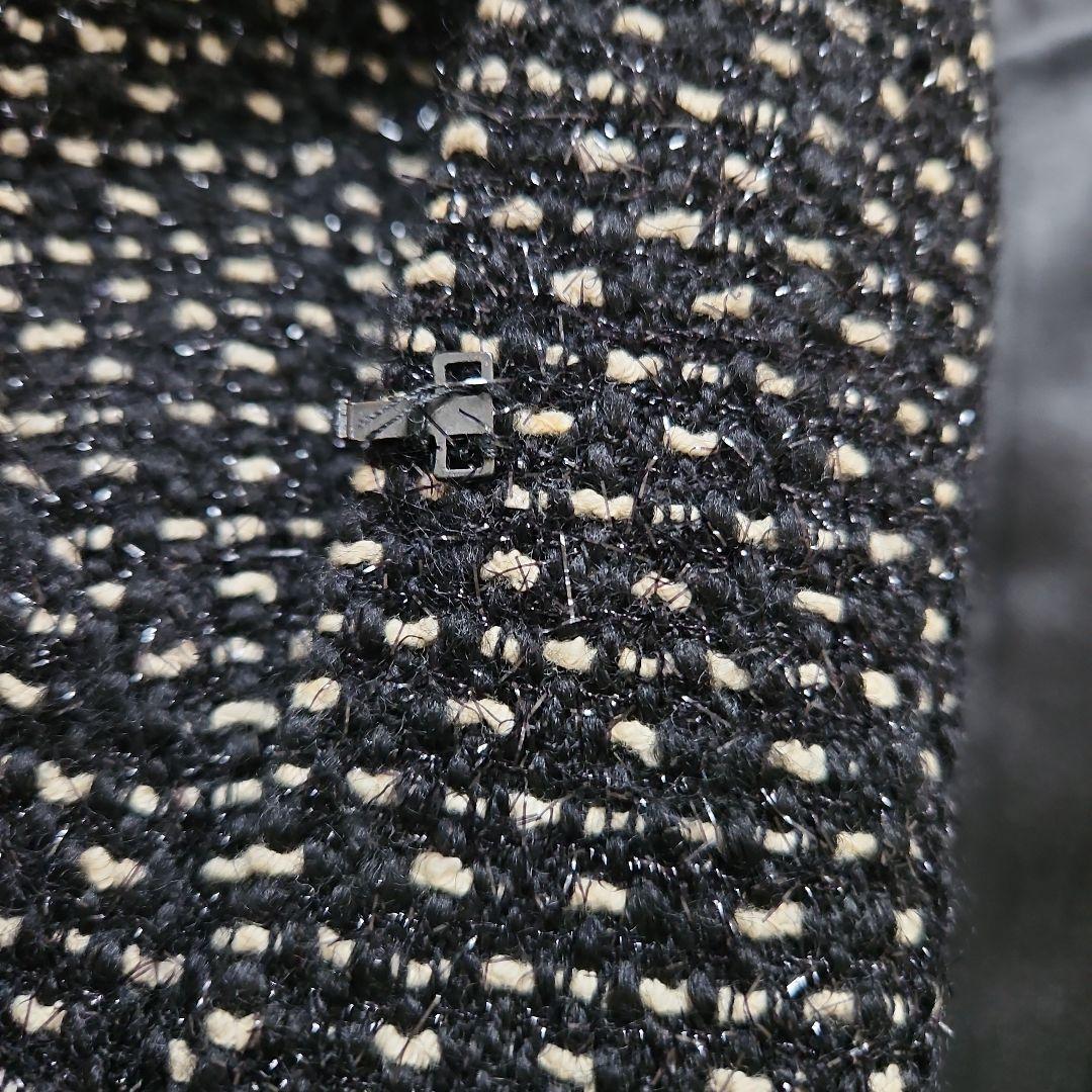 MARINA RINALDI ツイード ノーカラージャケット 23 MARINA RINALDI ツイード ノーカラージャケット 23