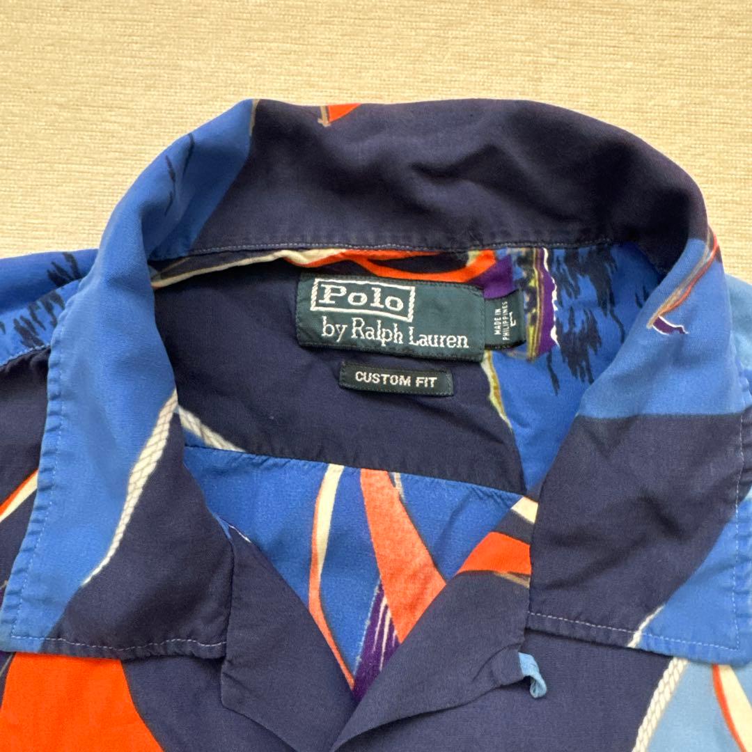 ビンテージ Polo by Ralph Lauren 開襟 半袖シャツ アロハ