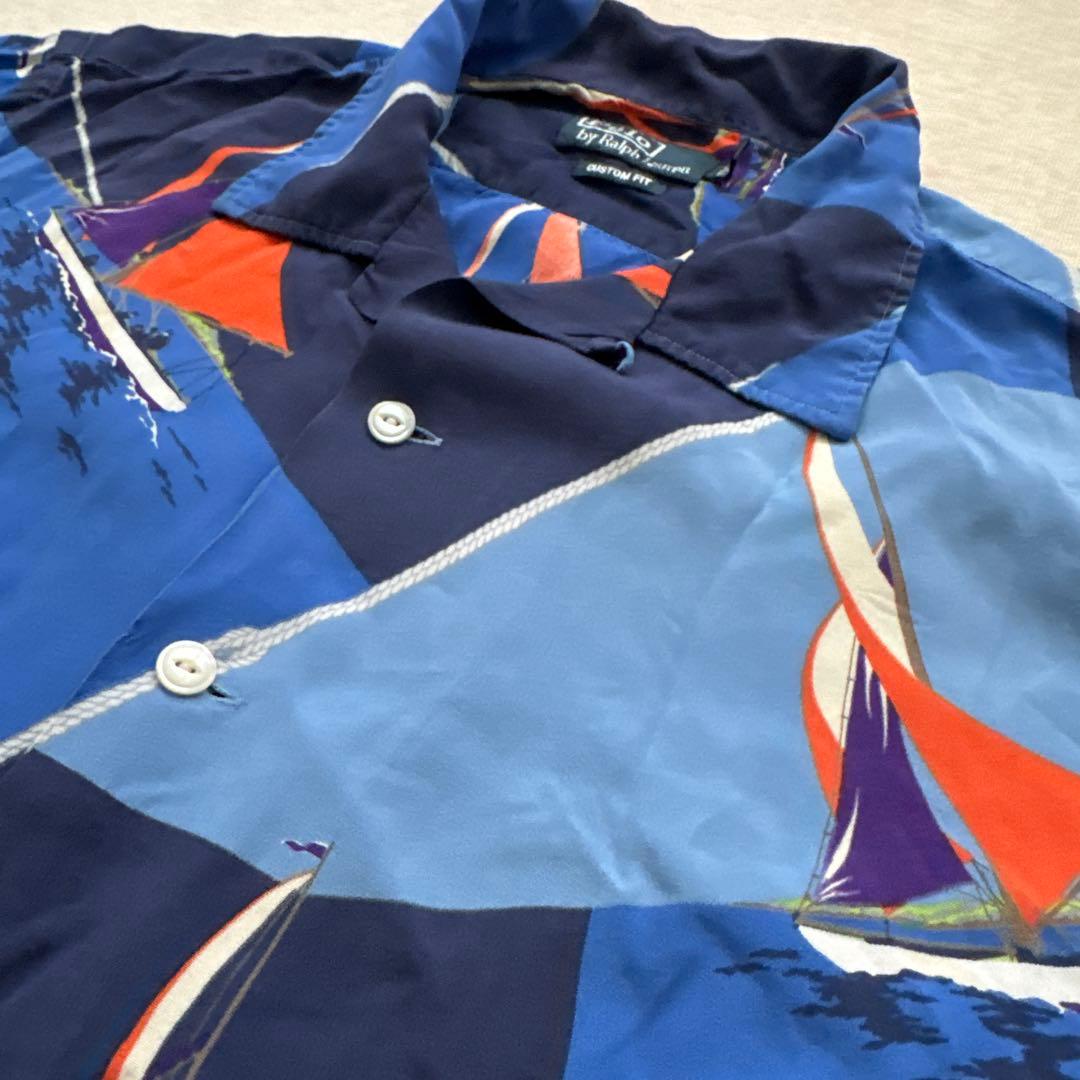 ビンテージ Polo by Ralph Lauren 開襟 半袖シャツ アロハ