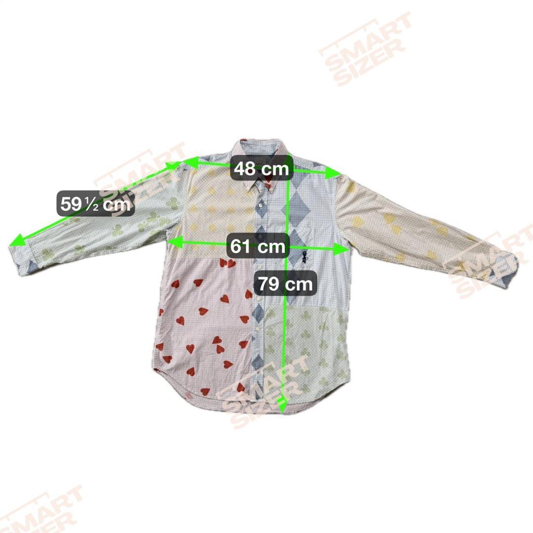 超美品 Karl Helmut 長袖シャツ トランプ クレイジーパターン