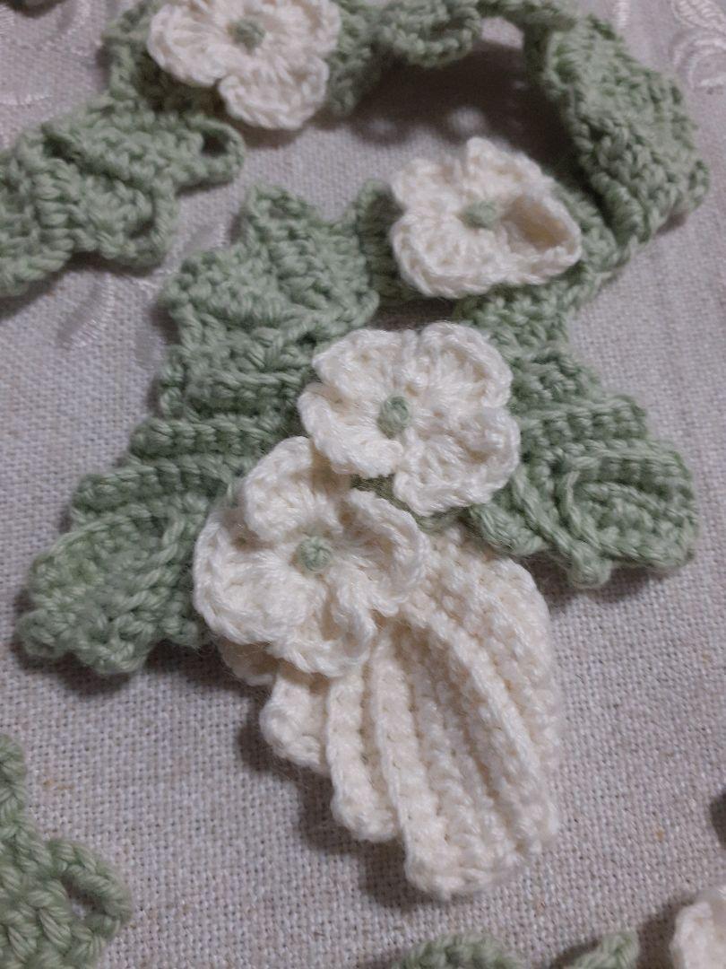 ラリエット　ネックレス　かぎ針編み　ハンドメイド