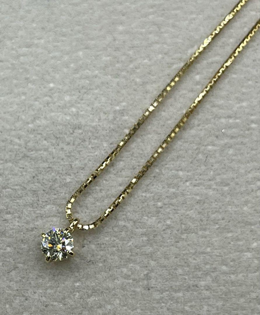 JE294★高級 ダイヤモンド0.208ct K18 ネックレス