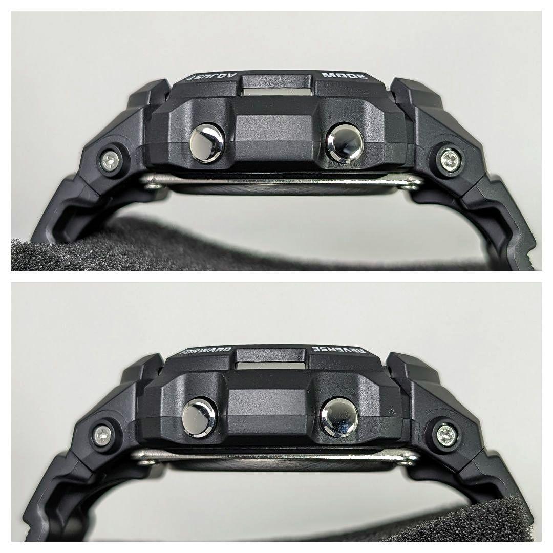 カシオ Gショック AWG-M100 アナログ＆デジタル ブラック×シルバー
