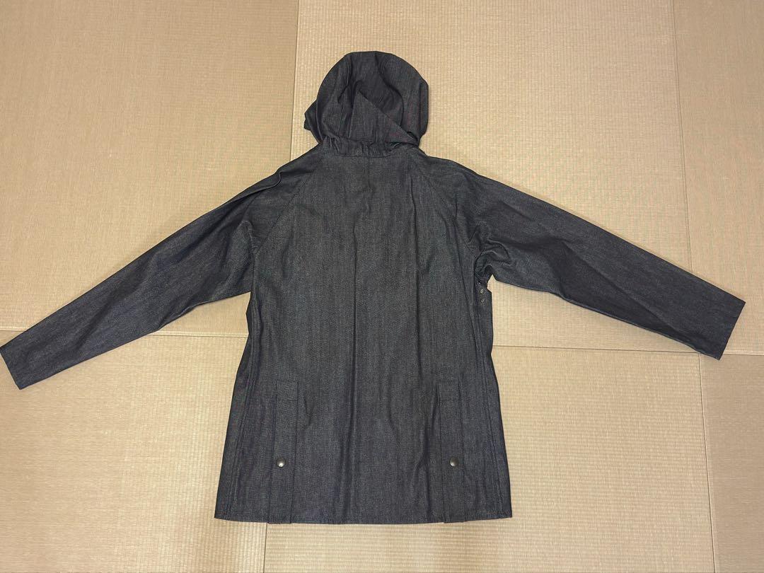 美品・未使用・新品 Barbour フーデッドビデイル インディゴネイビー 38