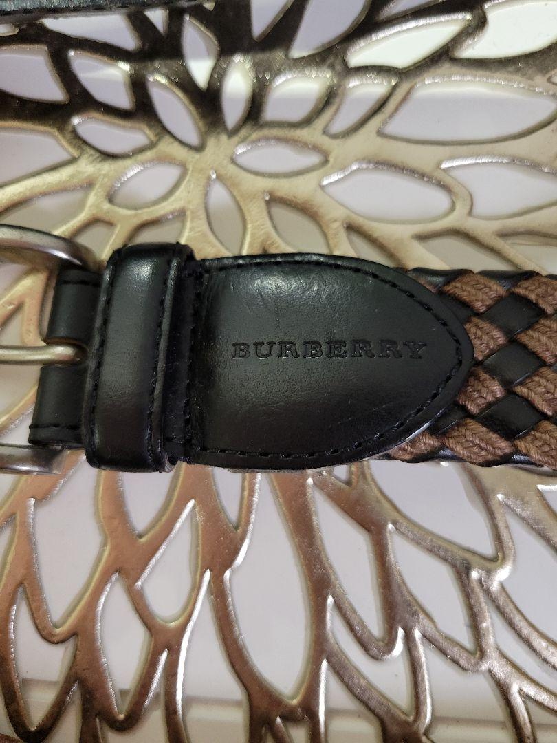 Burberry Black Label 編み込みベルト BURBERRY ブラックレーベル編み込みデザイン ベルト - メルカリ