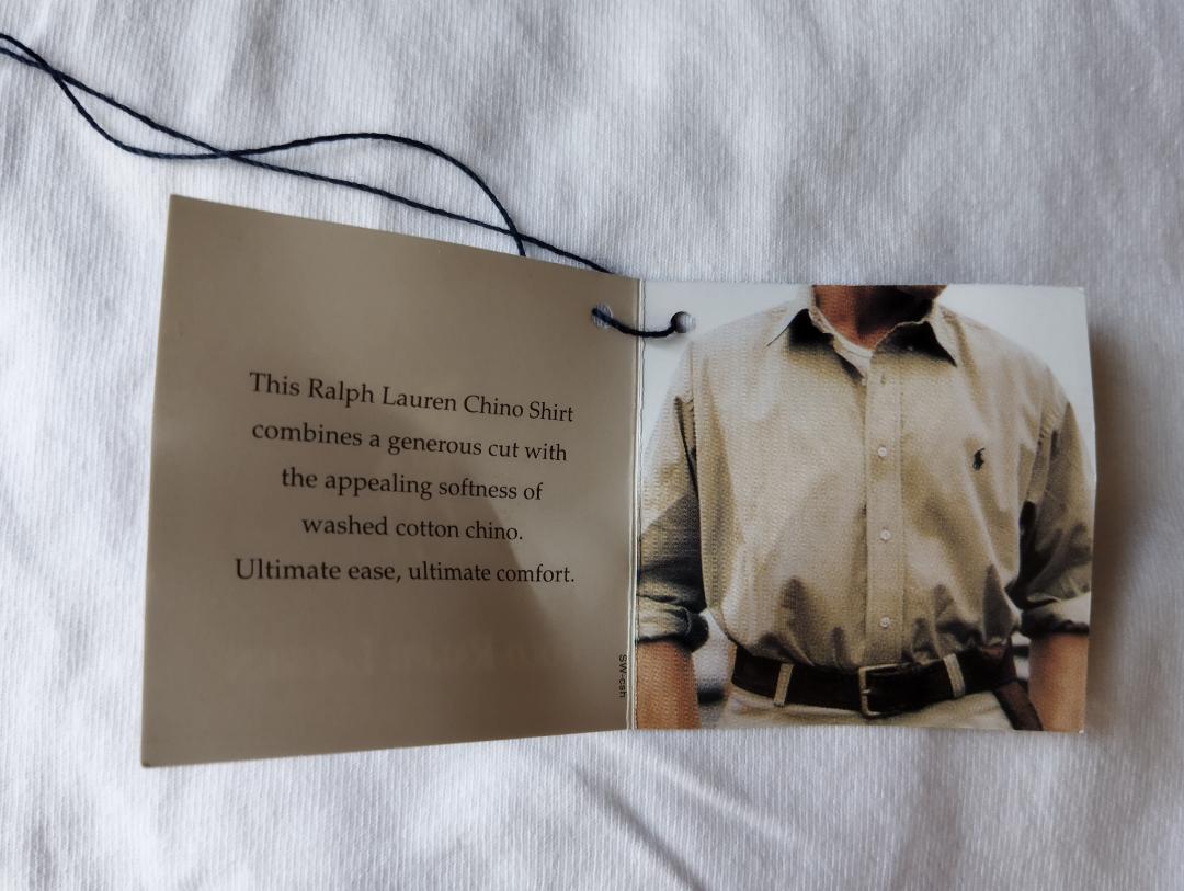 Ralph Lauren　ラルフローレン　B.D.シャツ　M　９０ｓ　白　新品