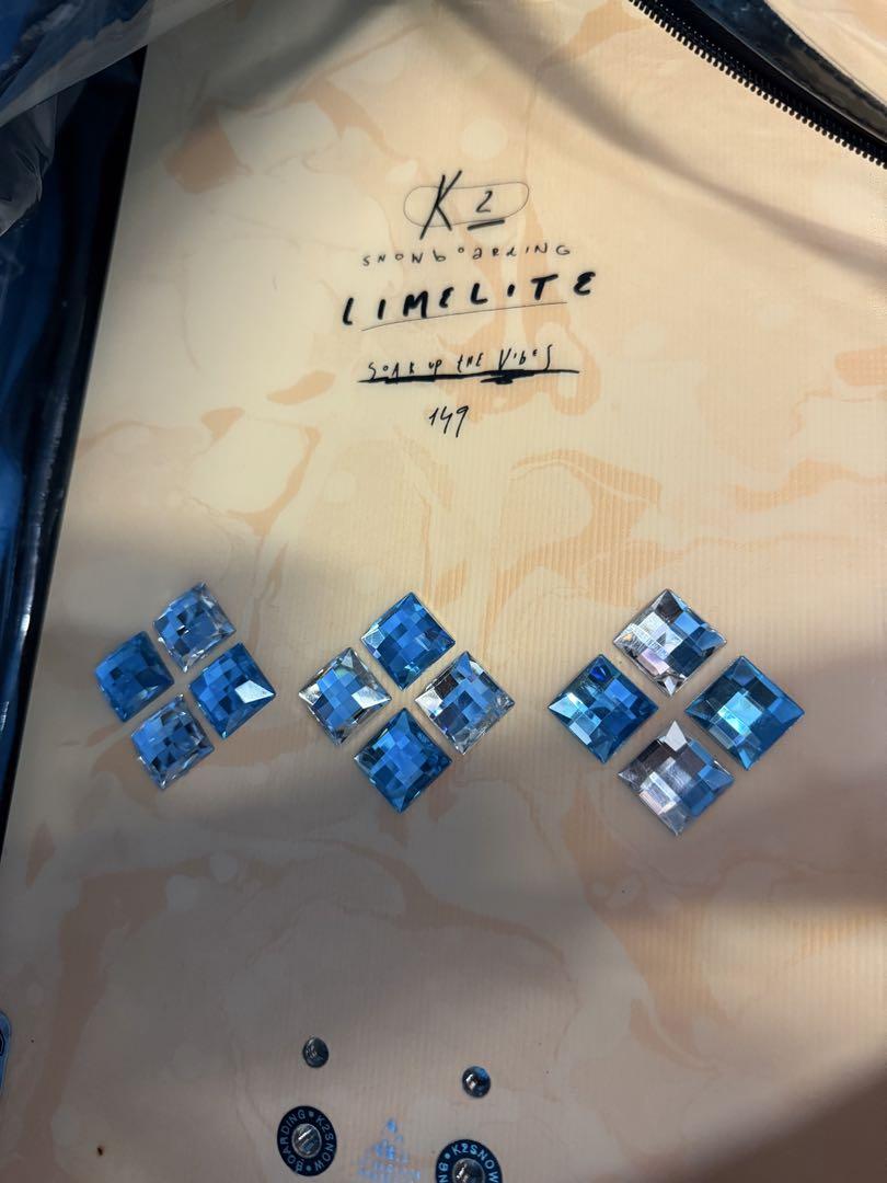 在庫処分 半額 K2 メルカリ - ワックスセット付 LIMELITEスノーボード149 スノーボード