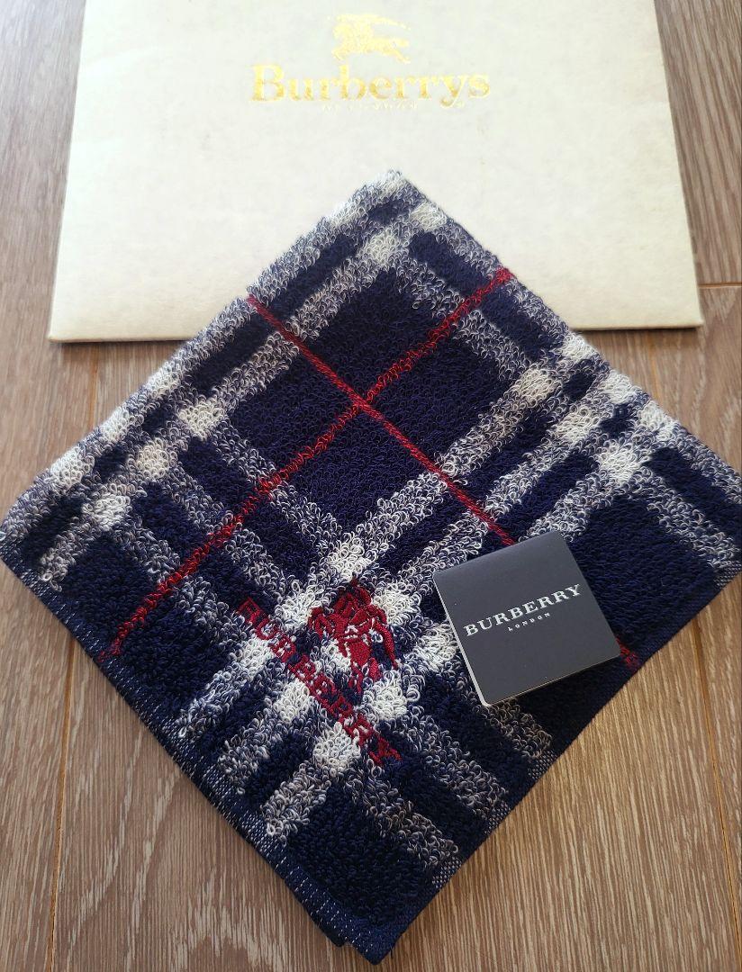 まとめて 5枚【未使用】バーバリー ハンカチ 未使用】バーバリー ハンカチ 5枚セット BURBERRY シール付き