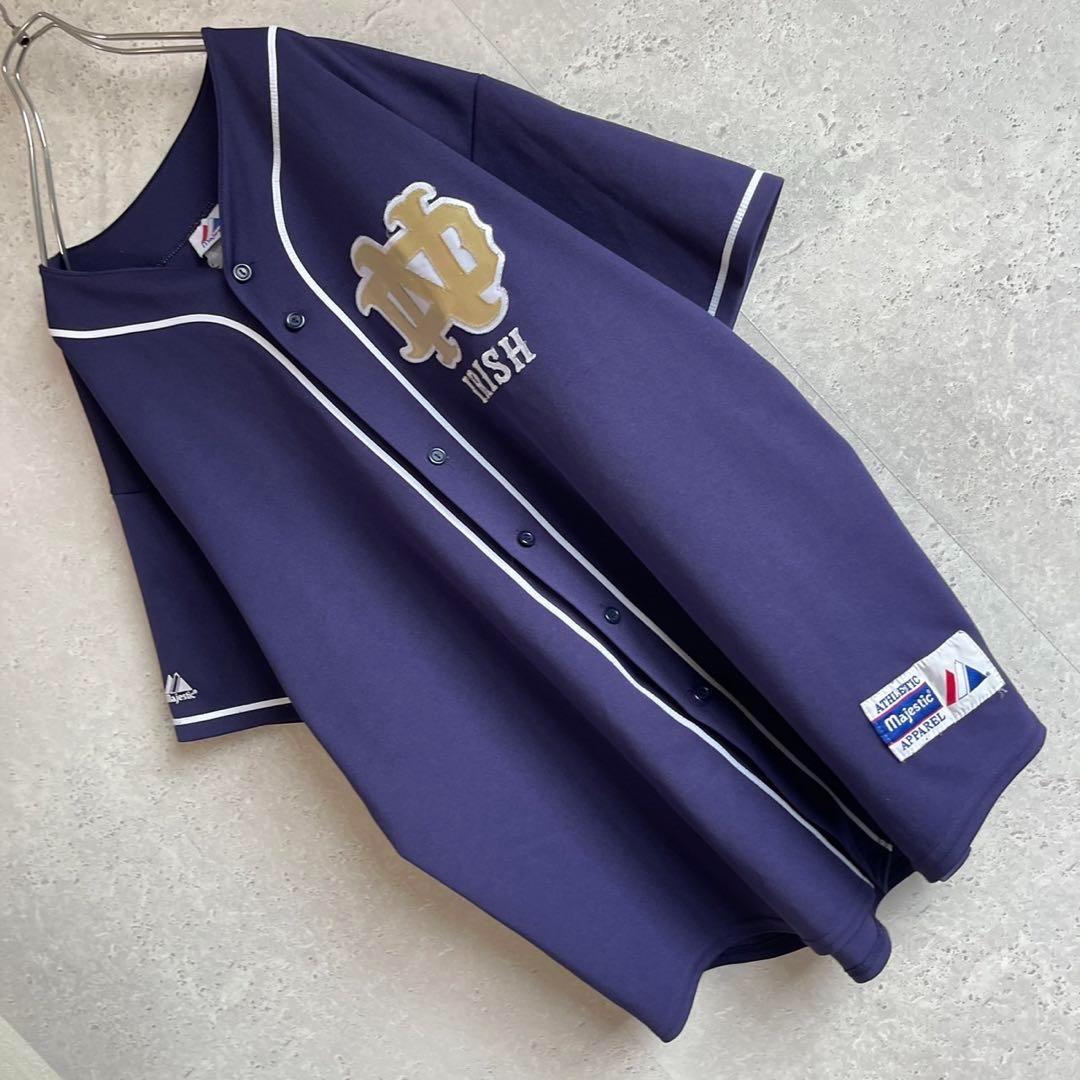 超レア ノートルダム大学 ベースボールシャツ ビッグサイズ 90s