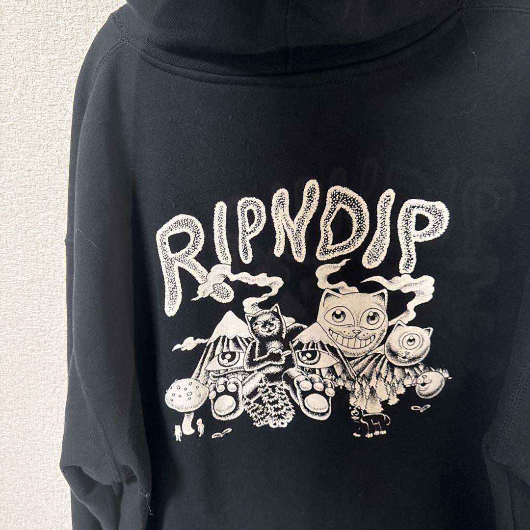 RIPNDIP 黒 フード付きパーカー
