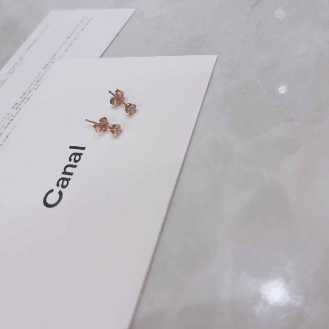 カナル4℃ ピアス　一粒ダイヤ　ダイヤモンド