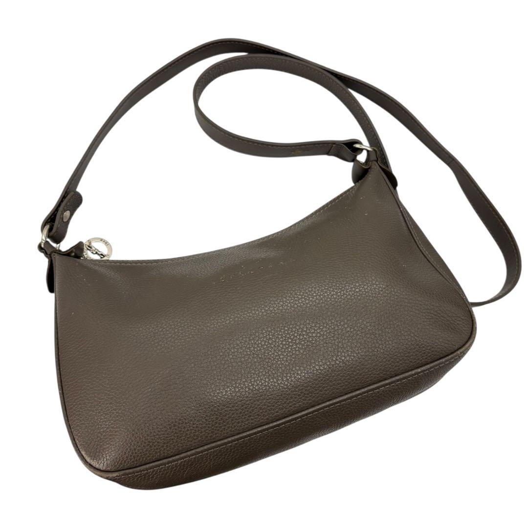 【美品】LONGCHAMP ロンシャン ショルダーバッグ オールレザー　131