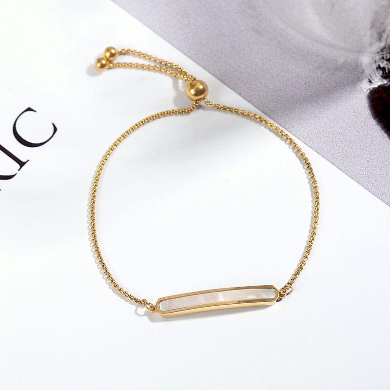 【希少品】貝母ブレスレット18金の美しいブレスレット9