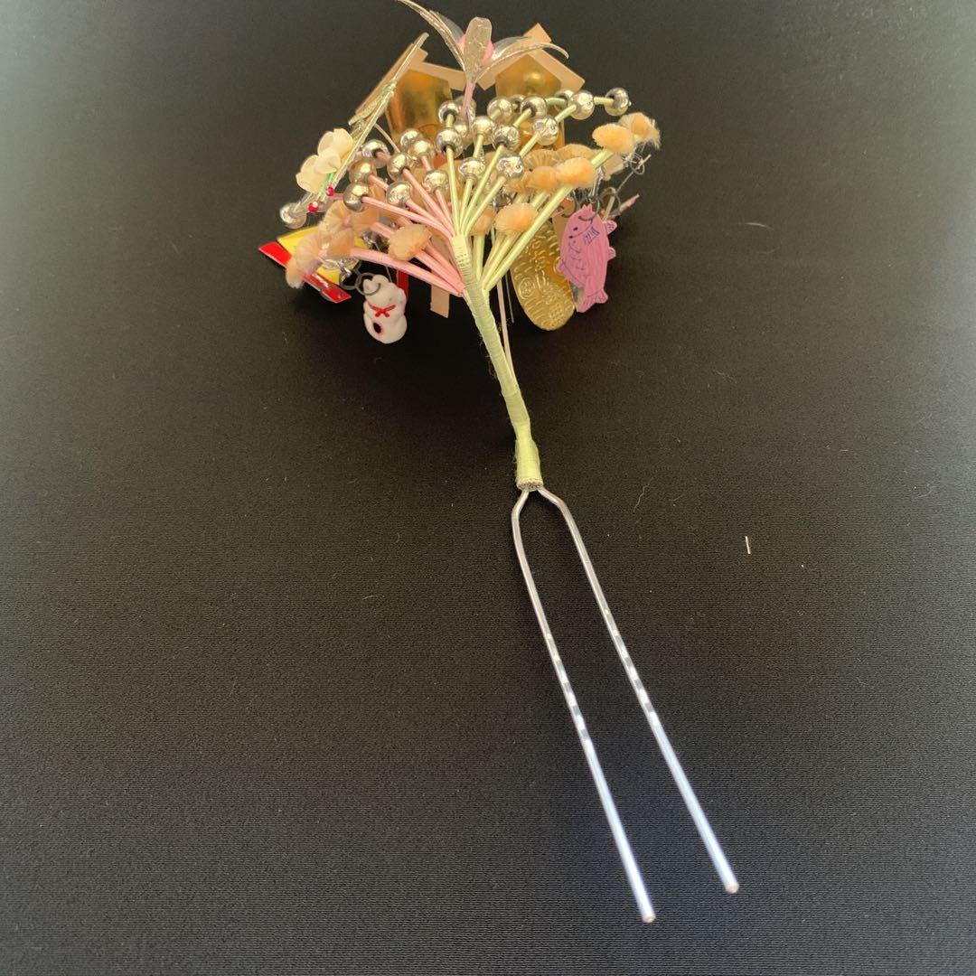 アンティーク 舞妓簪 簪 幾岡屋 12月 箱あり 画像14
