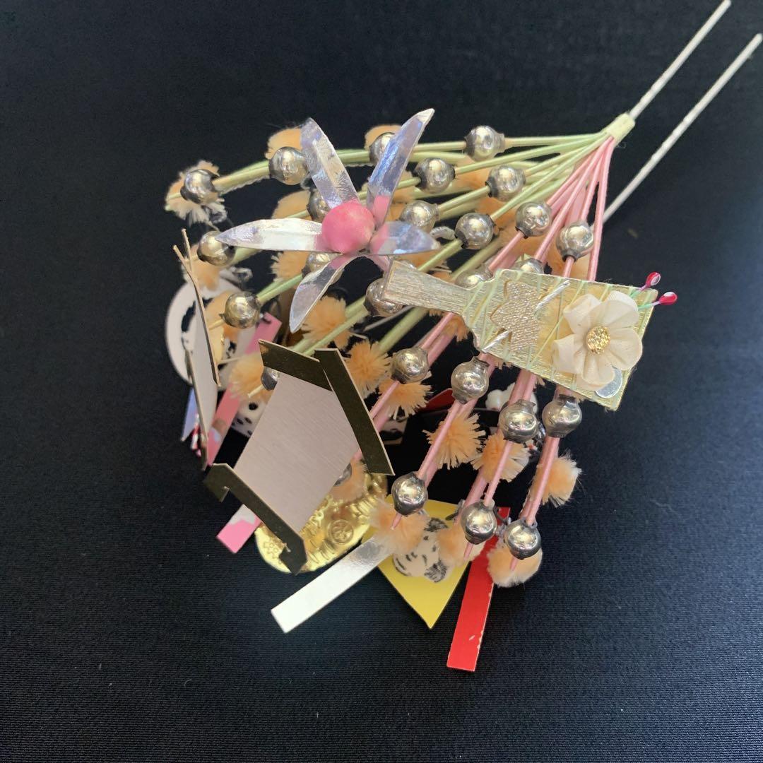 アンティーク 舞妓簪 簪 幾岡屋 12月 箱あり 画像8