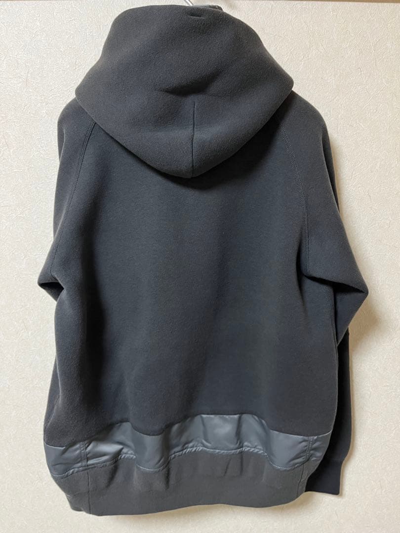 【美品】Sacai22AW ナイロン ツイル スポンジ スウェット ブルゾン