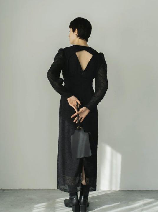 back open sheer dress【KNUTH MAFU】
