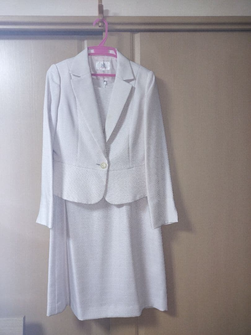 薄ピンクスーツ 4点セット 入学式 卒業式 式典やや傷や汚れあり