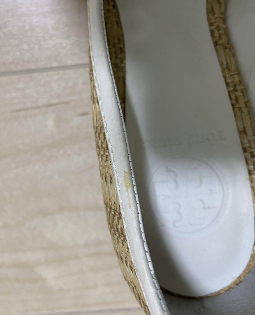 TORY BURCH トリーバーチ ラフィア ストロー パンプス ウェッジ