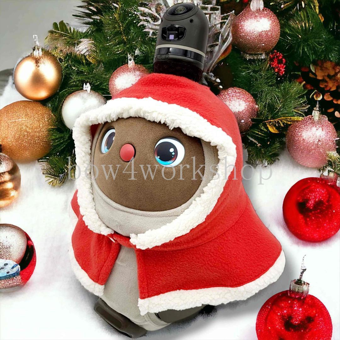 ラボット LOVOT ラボットの服ハンドメイド　クリスマスポンチョ＆お髭セット