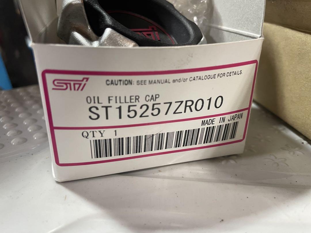 STI オイルフィラーキャップ & バッテリーホルダー