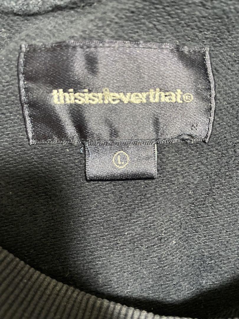 【春先大活躍】thisisneverthat ネイビー Lサイズ トレーナー