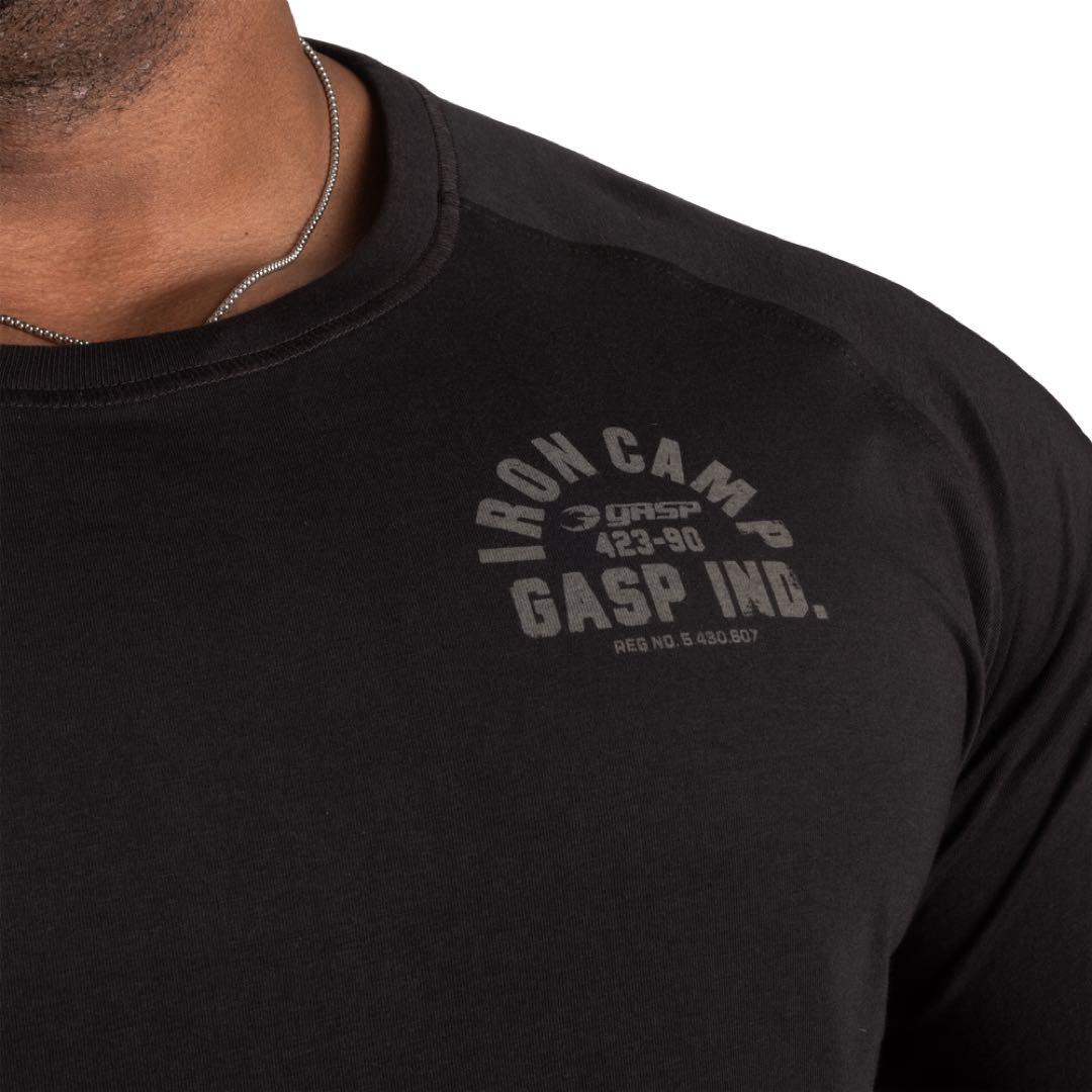 トップス Gasp Iron Camp Raglan LS, Black M