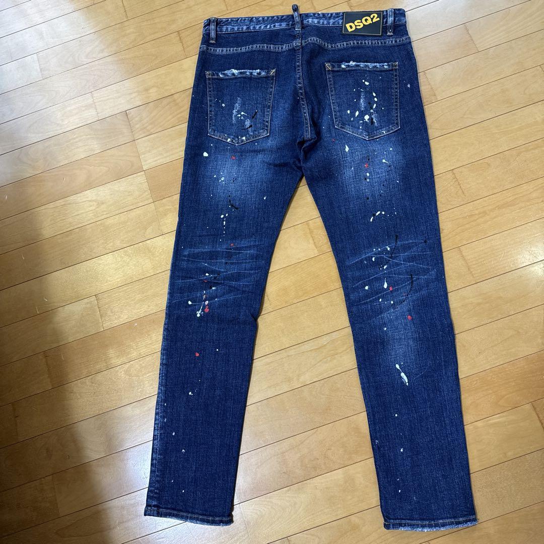 美品ビッグジップ】DSQUARED2 青 48