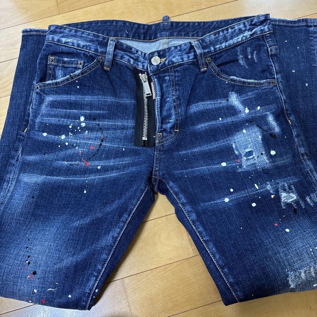美品ビッグジップ】DSQUARED2 青 48