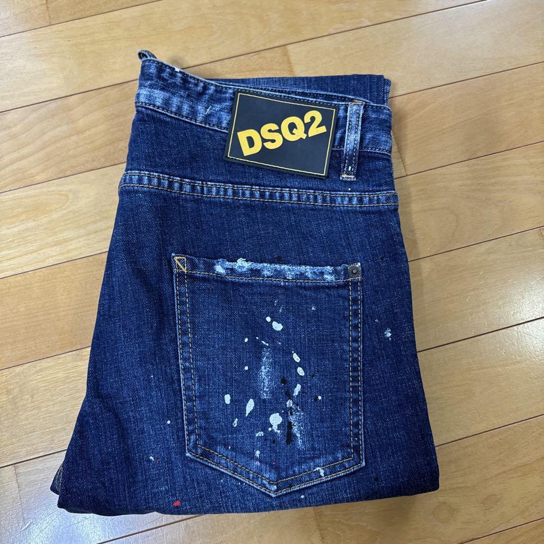 美品ビッグジップ】DSQUARED2 青 48