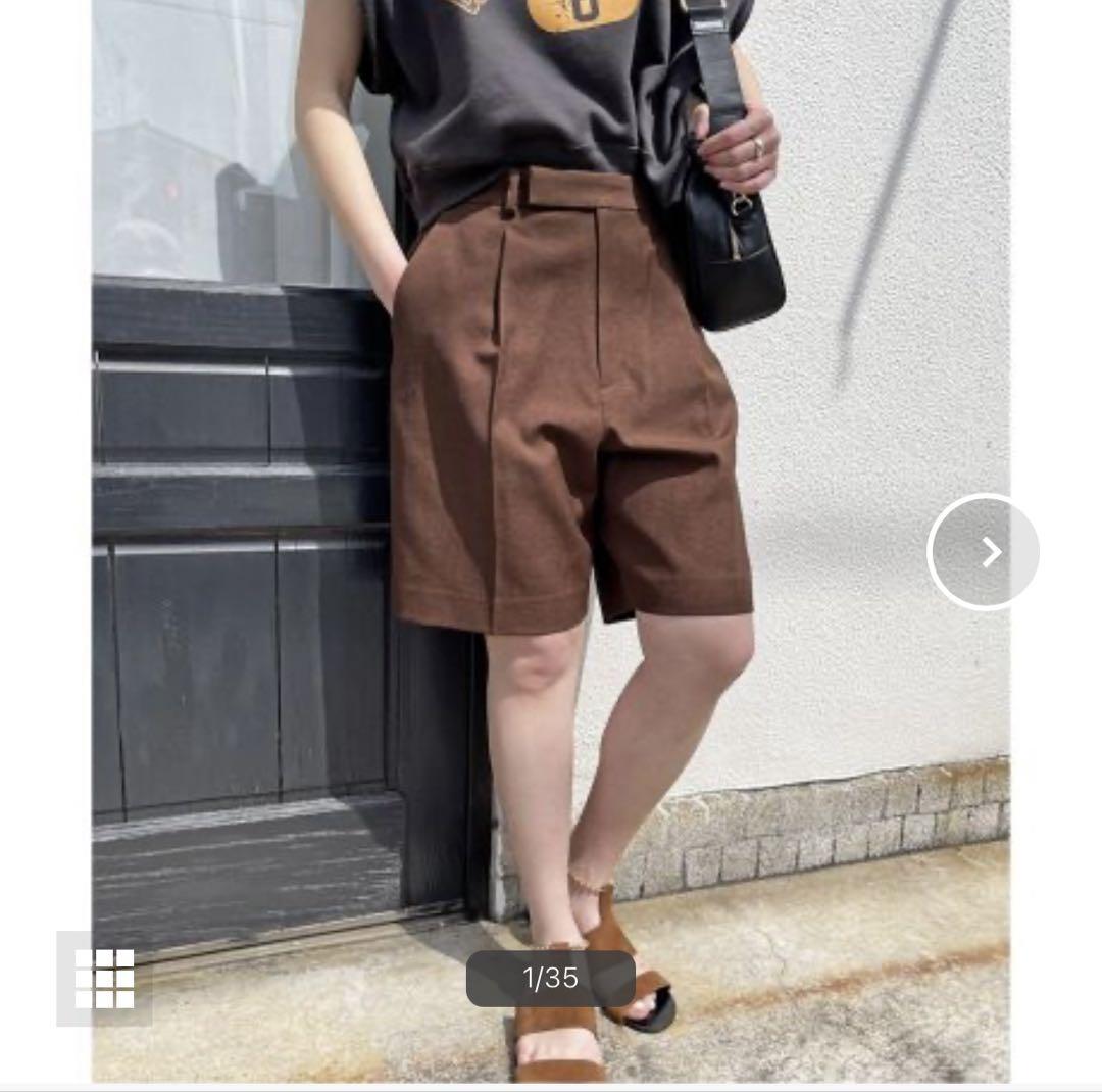 Spick and span スピックアンドスパン リネンライクショート