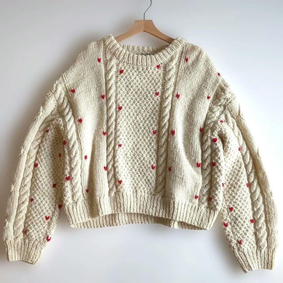 シールームリン NPL HM Petit Heartニット ハート刺繡 F