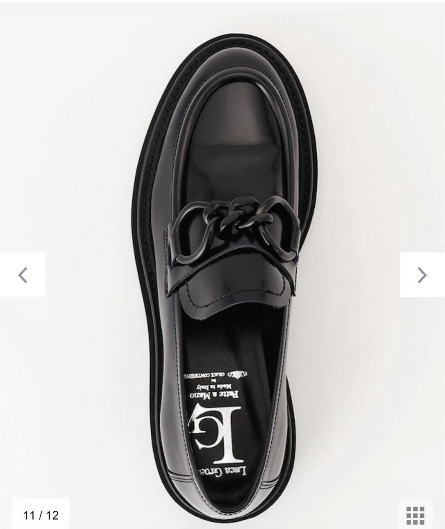 完売　LUCA GROSSI ビットパテントローファー