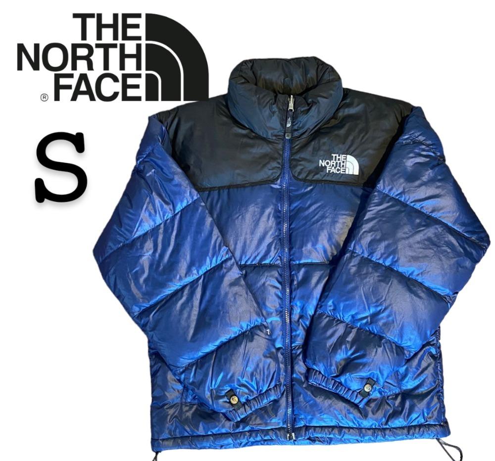 【美品】ノースフェイス North Face ヌプシ ダウン　ブルー　青　S