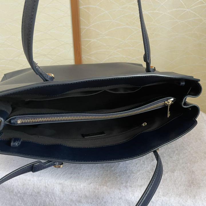 お得国産 大容量 L レザー A4 ネイビー c8ZUa-m81471346606 フルラ トートバッグ ステラ SALE得価