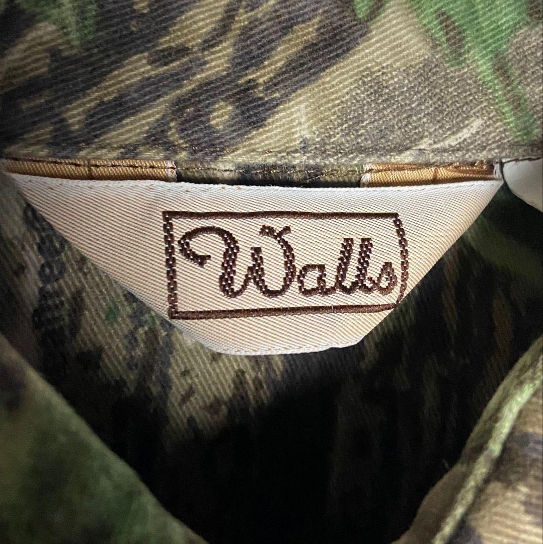 USA古着 Walls リアルツリー 迷彩柄シャツ 肉厚 M カモフラシャツ