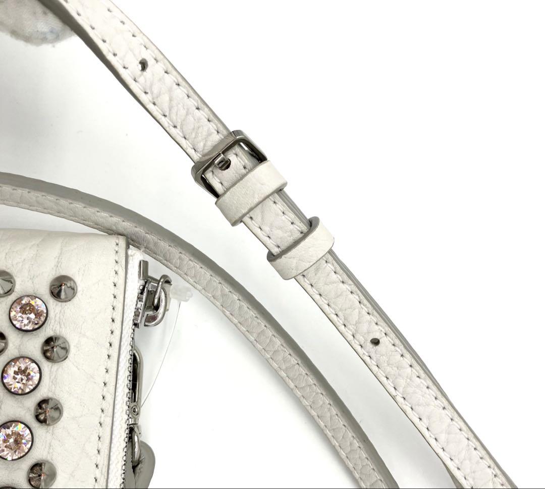 MCM スタッズ ラインストーン 2way ショルダーバッグ クラッチ