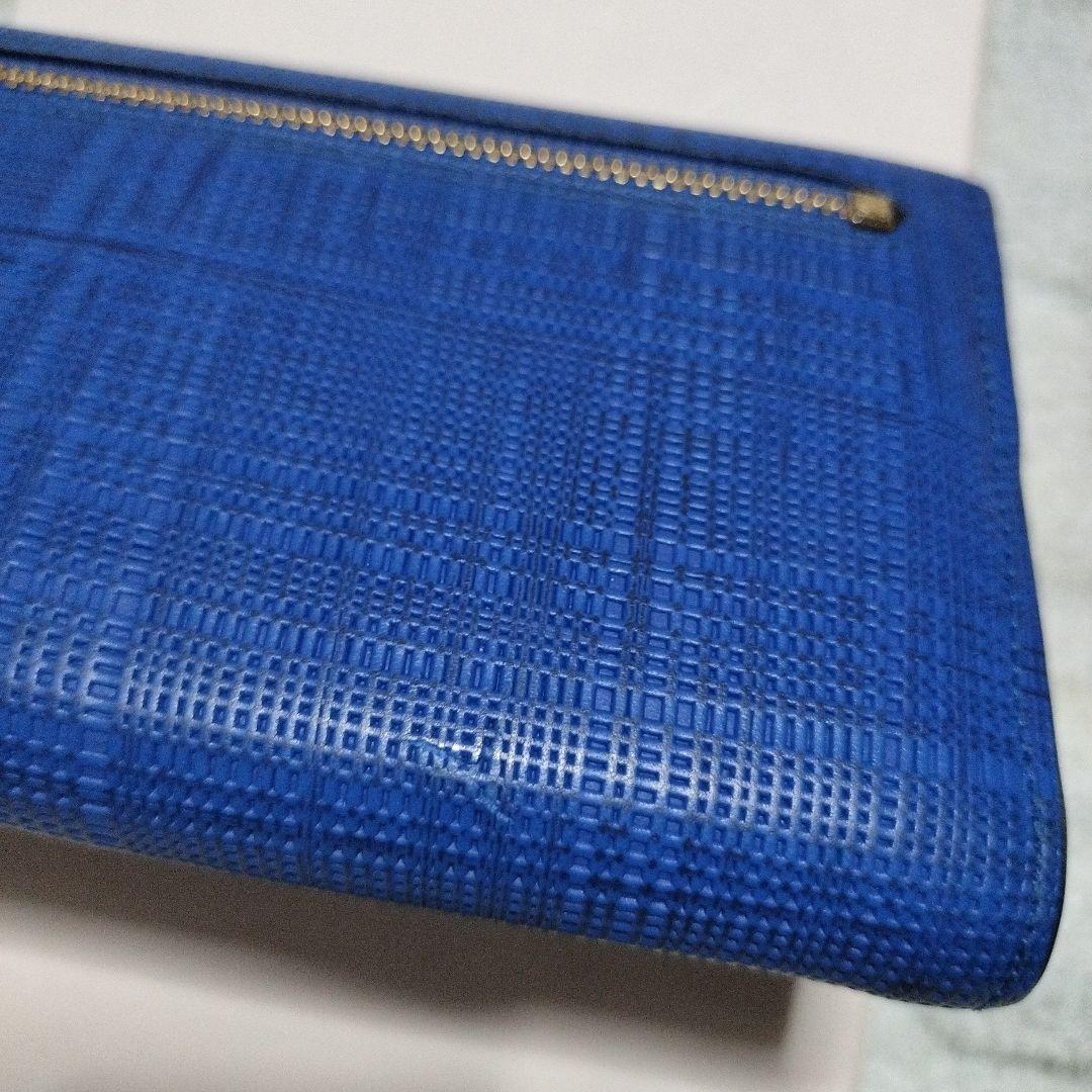 LOEWE ロエベ 長財布 リネン ブルー