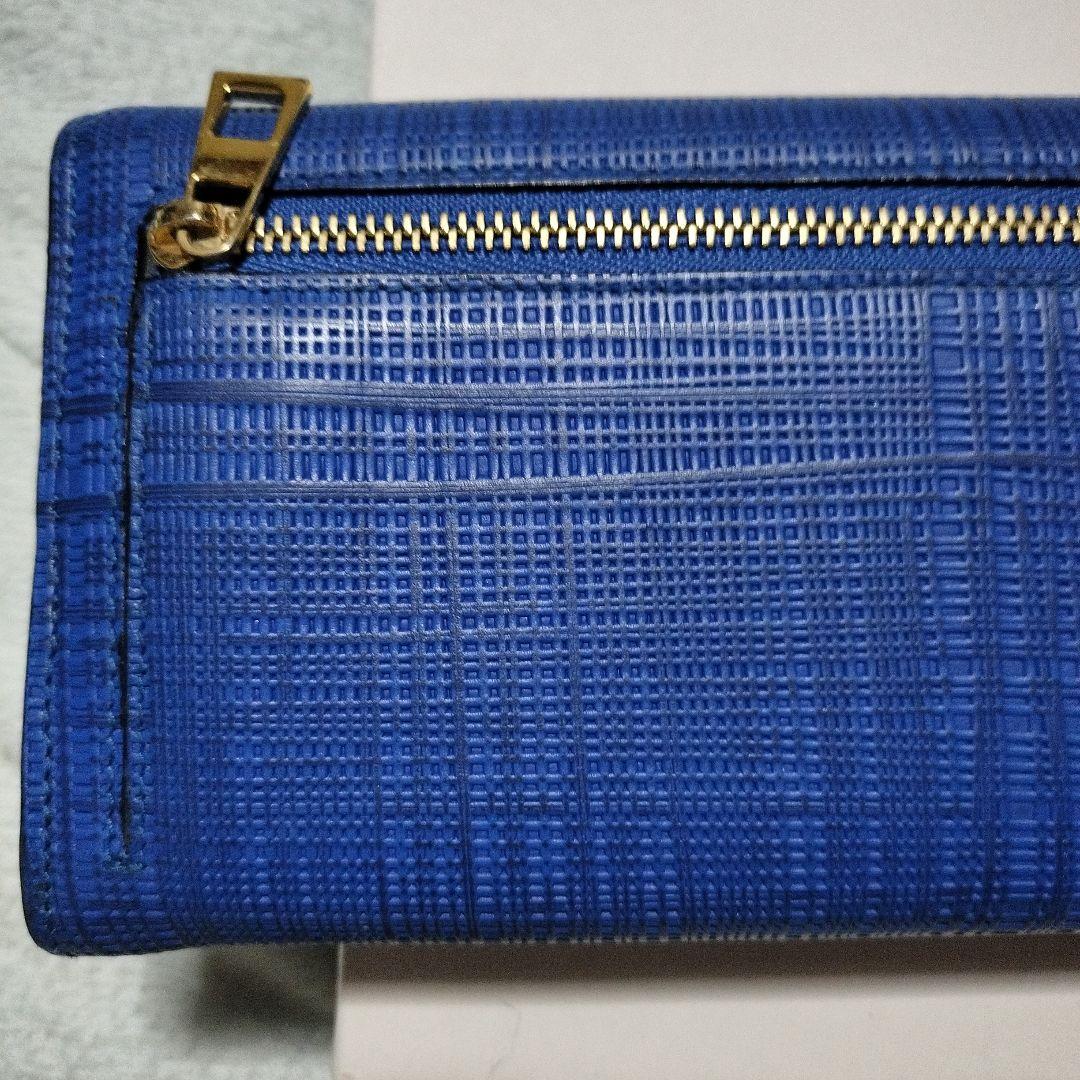 LOEWE ロエベ 長財布 リネン ブルー
