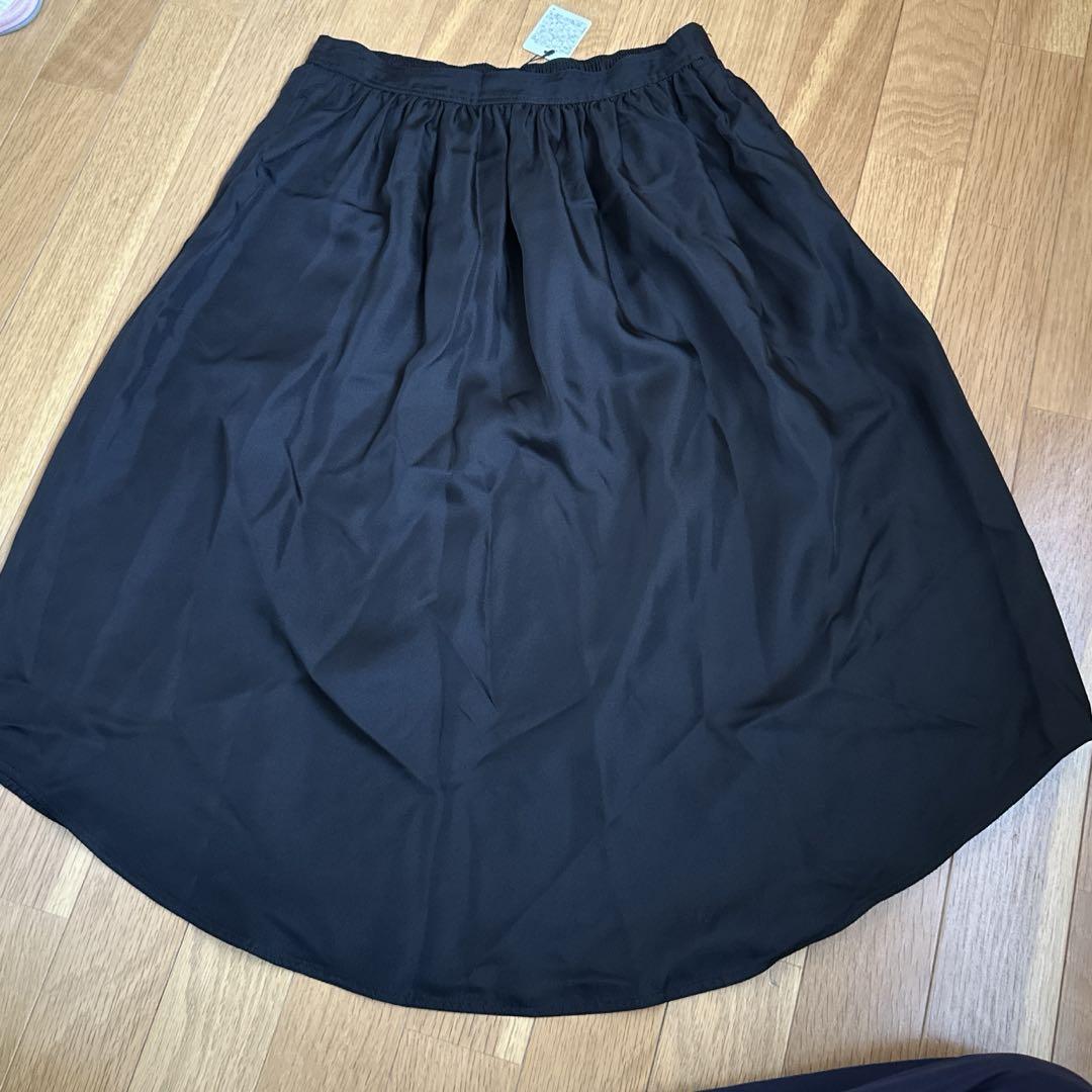 ロンハーマン　未使用　シルクスカート　黒