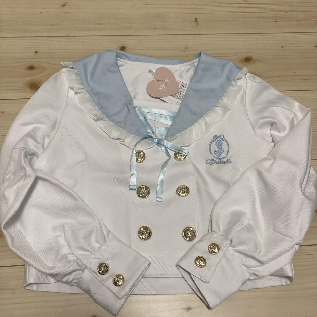 ディズニー　シンデレラ　セーラー服　半袖 ディズニー セーラー服 シンデレラ S キッズにも ディズニー