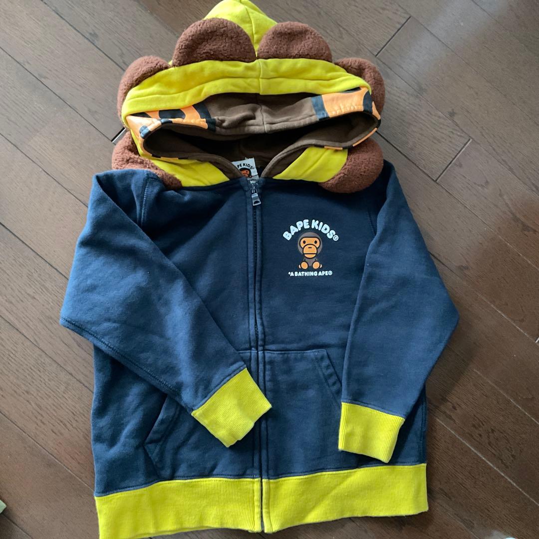 BAPE KIDS 迷彩柄 フード付きパーカー 2点セット120cm BAPE KIDS 迷彩柄 フード付きパーカー 2点セット120cm