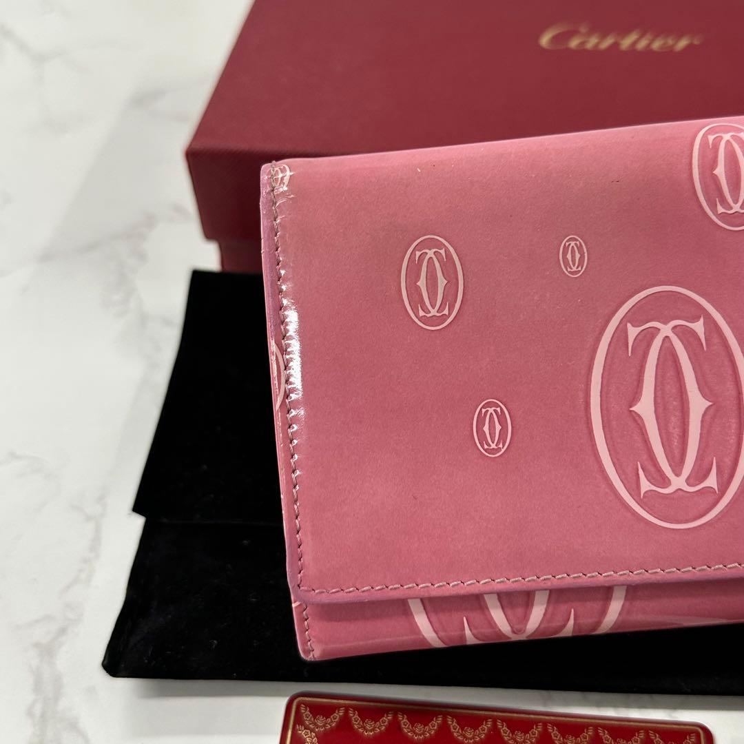 新品同様‼️ カルティエ　Cartier 財布　長財布　ハッピーバースデー