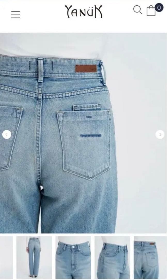 【美品】YANUK LEA ヤヌークデニム 24 【美品】YANUK LEA ヤヌークデニム 24