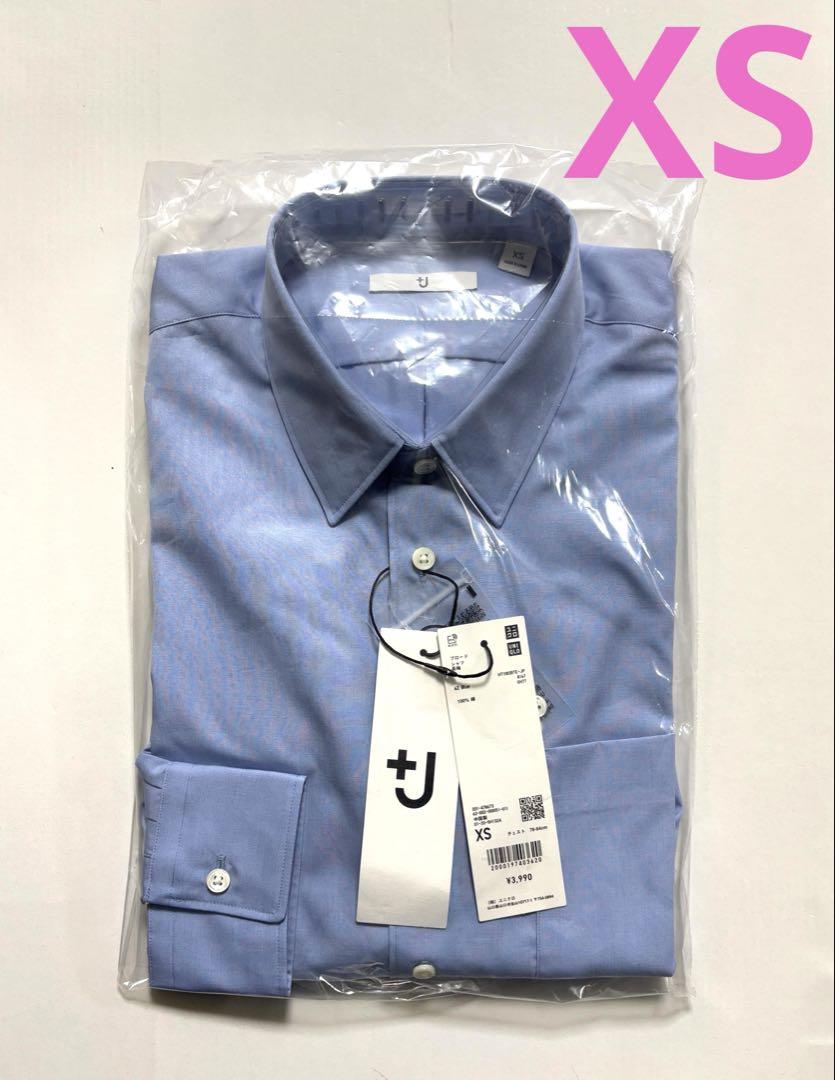《新品タグ付》UNIQLO +J ブロードシャツ 62 BLUE XS ①