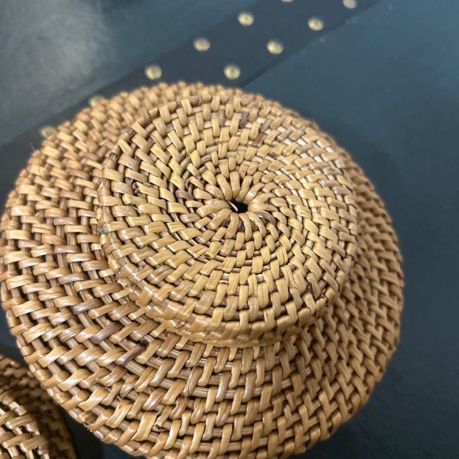 竹籠 竹細工 花籠 花器 竹工芸 茶道具 古民具 籠 カゴ 小物入れ　ラタン